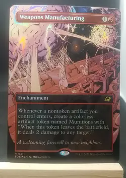 Weapons Manufacturing (Borderless) Edge of Eternities Foil Magic Mtg Rare - Image 1