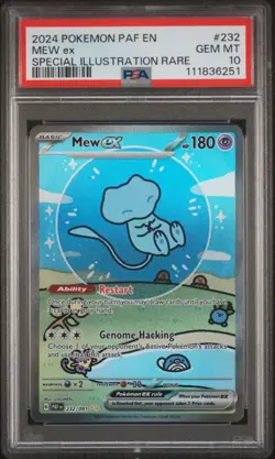 Pokemon Mew ex 232/091 PSA 10 GEM MINT Paldean Fates Bubble Mew SIR 2024 SV PAF - Image 1