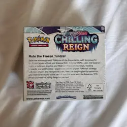 Pokemon TCG Chilling Reign Booster Box - Sword & Shield - 36 Packs - Sealed - Image 2