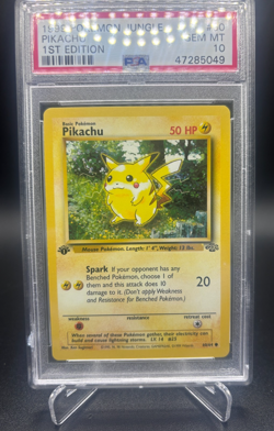 1999 Pokemon Jungle #60 Pikachu 1st Edition PSA 10 Gem Mint - Image 2