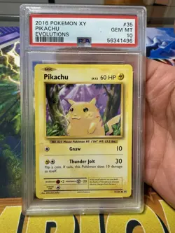 2016 Pokemon XY Evolutions 35/108 Pikachu PSA 10 - Image 1