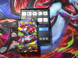HEAVY 22.60g Pokemon Mega Evolutions WEIGHTED Booster Pack (SEALED) - Image 1
