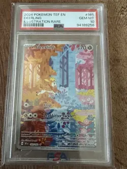 2024 POKEMON TEF EN-TEMPORAL FORCES ILLUSTRATION RARE #165 DEERLING PSA 10 - Image 1