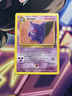 Gengar 20/62 Fossil Regular Rare Pokemon HP - Image 1
