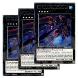 Yugioh Full Armored Black Ray Lancer x 3 - 1st Edition Rare NM - Plus Free Holo - Image 1