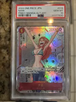 PSA 10 2024 One Piece Nami JPN Manga Alternate Art - Image 1