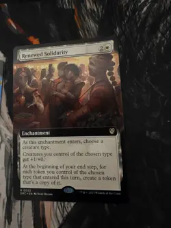 Renewed Solidarity 023 Extended Art Aetherdrift Magic The Gathering Card - Image 1