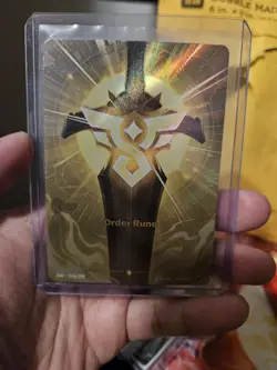 Alt Art Riftbound Order Rune Card Origins 214a/298 English League Of Legends - Image 1