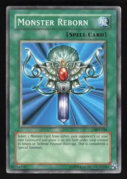 Yu-Gi-Oh Yugioh SDY-030 Monster Reborn Holo Foil Card TCCCX - Image 1