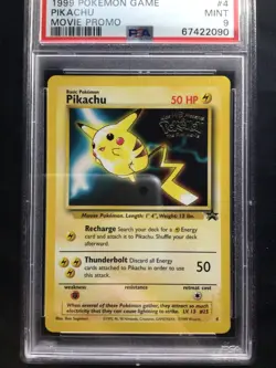 Pokemon Cards: Wizards Black Star Promo: Pikachu 4 PSA 9 - Image 2