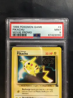 Pokemon Cards: Wizards Black Star Promo: Pikachu 4 PSA 9 - Image 3