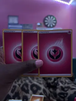 Pokemon Pink Energy Trading Card - Image 1
