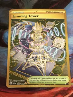 Pokemon TCG Trainer Jamming Tower Card 243/182 Destined Rivals - Image 1