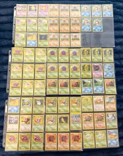 Original Vintage Pokemon - 77 Card LOT - Uncommon and Common (1995, 96,98) - Image 1