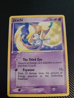 Jirachi - 021 - Pokemon Wizards Black Star Promo Card Vintage LP - Image 1