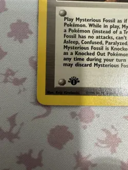 Pokemon Card: Mysterious Fossil 62/62 1st Edition Fossil Set Rare! - Image 5