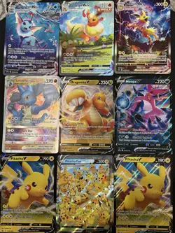 Pokemon Jumbo Oversized Card Lot (9) - Image 1