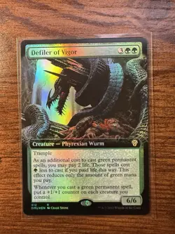 MTG - Dominaria United - Defiler of Vigor Extended Art Foil Rare - 412 - NM-Mint - Image 1