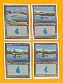 MTG ISLAND Portal Three Kingdoms P3K (x 4) (OldManMTG 004-262) - Image 1