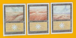 MTG PLAINS Portal Three Kingdoms P3K (x 3) (OldManMTG 004-263) - Image 1
