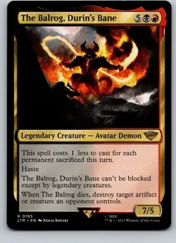 The Balrog, Durin's Bane - - LTR - - 195 - MTG - Image 1