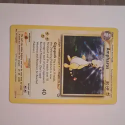 Pokemon Ampharos Neo Genesis 1/111 Holo Rare Unlimited English Card - Image 2