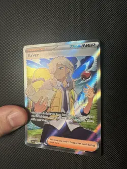 Pokemon TCG Arven 235/198 Scarlet & Violet Base Full Art Ultra Rare Trainer NM - Image 3