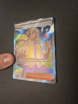Pokemon TCG Arven 235/198 Scarlet & Violet Base Full Art Ultra Rare Trainer NM - Image 4