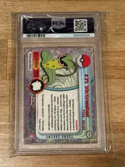 2000 Pokemon Topps Chrome Series 1 Tekno Chrome Victreebel #71, PSA 9; RAR - Image 2