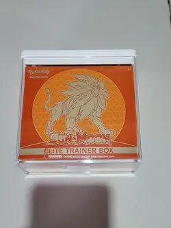 Pokemon Sun And Moon ETB Sealed. Protective Case Included - Image 1