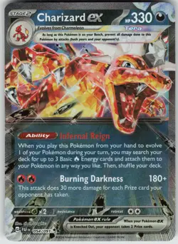 Pokemon Charizard ex - 054/091 SV: Paldean Fates Double Rare NM - Image 1