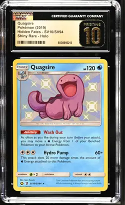 2019 Pokemon Hidden Fates Quagsire Holo CGC 10 #SV10/SV94 - Image 1