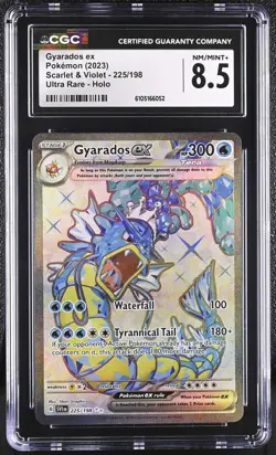CGC 8.5 Gyarados EX 225/198 Ultra Rare Holo Scarlet & Violet Pokemon Nm/mint+ - Image 1