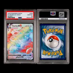 PSA 10 GEM MINT ✨ 2020 POKEMON SWORD & SHIELD SECRET #206 FULL ART SNORLAX VMAX - Image 3