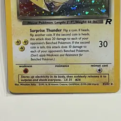 Dark Raichu 83/82 Team Rocket Holo Pokemon TCG- excellent LP Vintage - Image 3