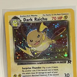 Dark Raichu 83/82 Team Rocket Holo Pokemon TCG- excellent LP Vintage - Image 4