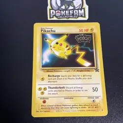 Pikachu - 4 - Pokemon Wizards Black Star Promo Card WB LP - Image 1