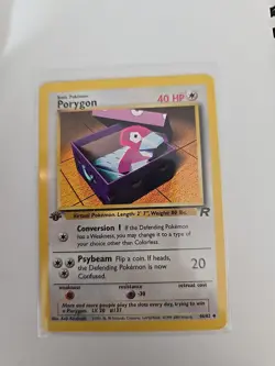 Pokemon TCG - PORYGON - 1ST EDITION - 48/82 - TEAM ROCKET (2000) - WOTC - LP - Image 1