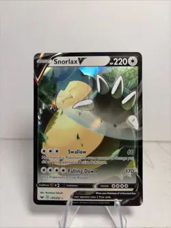 Snorlax V 141/202 Sword and Shield Ultra Rare Pokemon TCG NM - Image 1