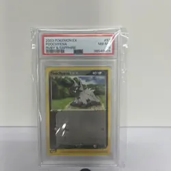 Pokemon Poochyena EX Ruby & Sapphire Reverse Holo #63 PSA 8 - Image 1