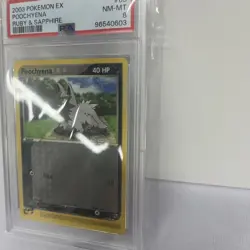 Pokemon Poochyena EX Ruby & Sapphire Reverse Holo #63 PSA 8 - Image 2
