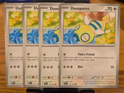 Pokemon TCG Paldea Evolved Dunsparce 156/193 x4 Playset - Image 1