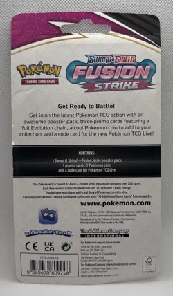 Pokemon TCG 2021 Fusion Strike Blister Pack Rilliaboom Promo Dragonite Coin - Image 2