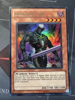 Dark Grepher TU03-EN001 Super Rare Turbo Pack Unlimited NM/VLP Edison Yugioh - Image 1