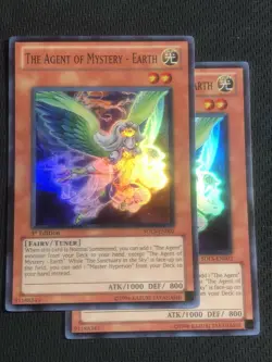 The Agent of Mystery - Earth (2x) SDLS-EN002 - Super Rare - 1st Ed NM Yugioh - Image 1