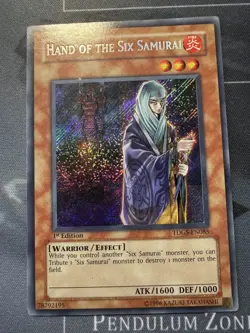 Hand of the Six Samurai TDGS-EN085 Secret Rare 1st Edition LP Edison Yugioh - Image 1