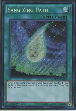 Yugioh Yang Zing Path MP15-EN105 Secret Rare 1st Edition NM - Image 1