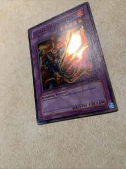 Yugioh Flame Swordsman LOB-003 Super Rare Original Print - Image 2