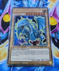 Yu-Gi-Oh! Blauaugiger w. Drache RA04-DE108 Quarter Century Secret! Deutsch! 1.A - Image 2