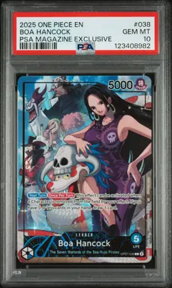 2025 ONE PIECE PROMOS PSA MAGAZINE EXCLUSIVE #038 BOA HANCOCK PSA 10 - Image 1